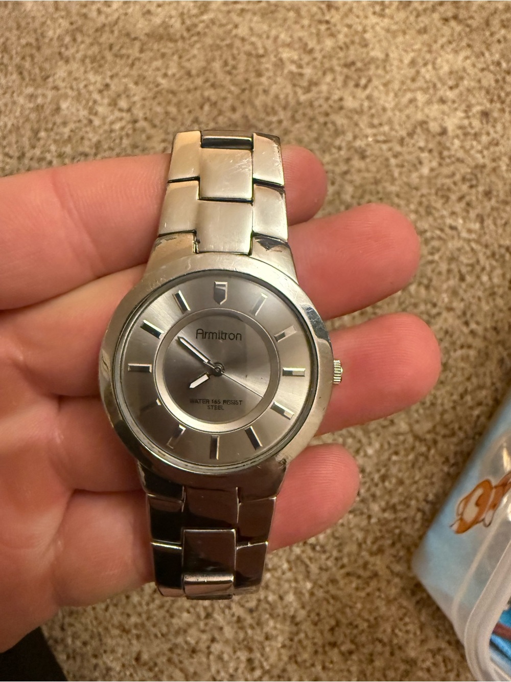 Armitron Silver Tone Men's Bracelet Watch